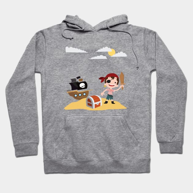 Pirate Kid Hoodie by nerd-studios